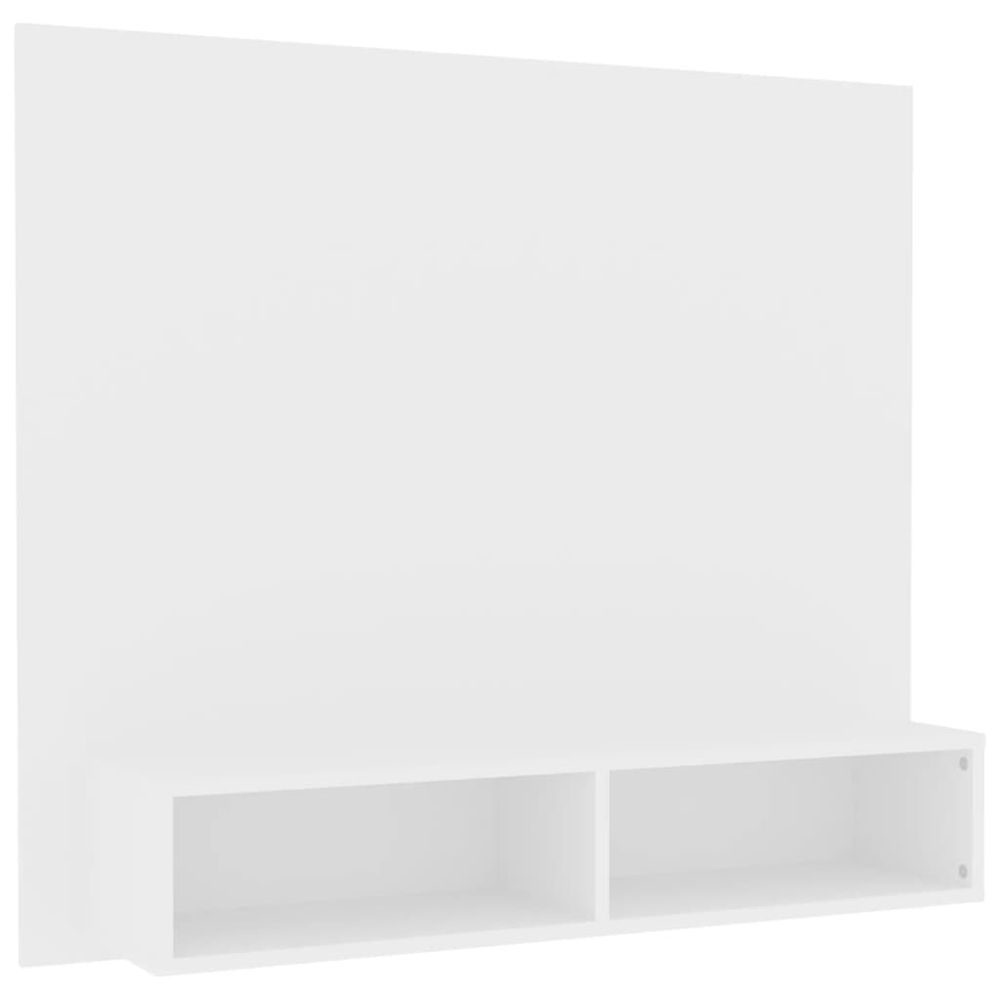 Vidaxl Nástenná TV skrinka biela 102x23,5x90 cm drevotrieska